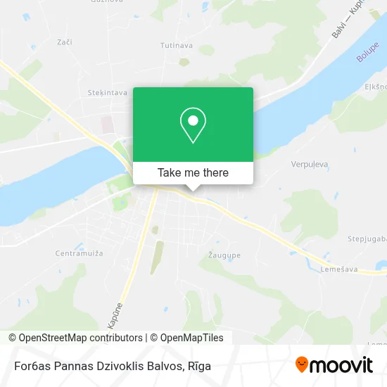 For6as Pannas Dzivoklis Balvos map