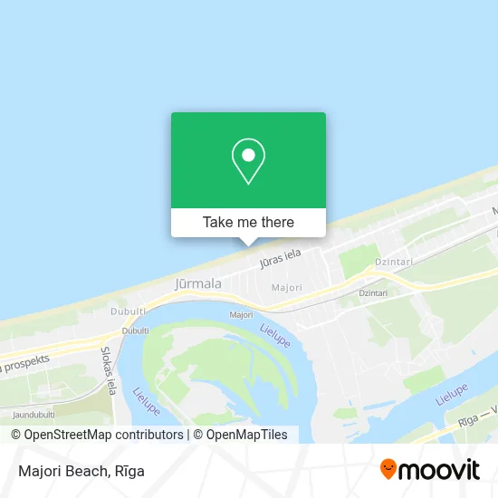 Majori Beach map