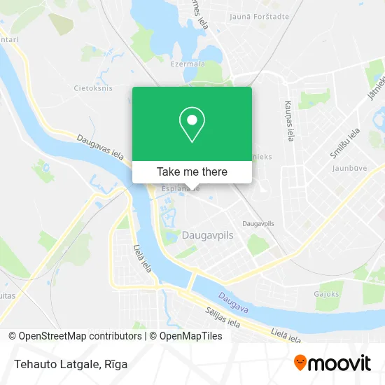 Tehauto Latgale map