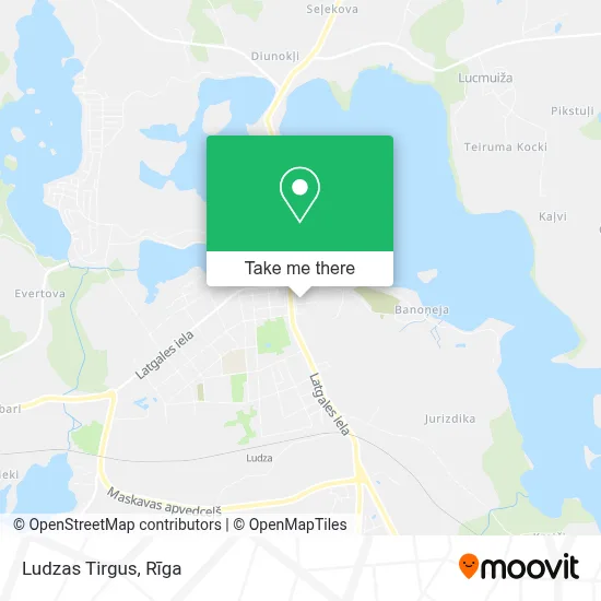 Ludzas Tirgus map