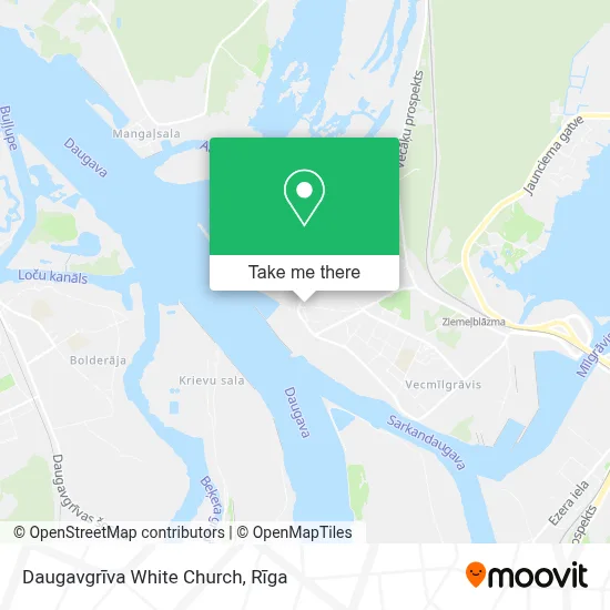Daugavgrīva White Church map