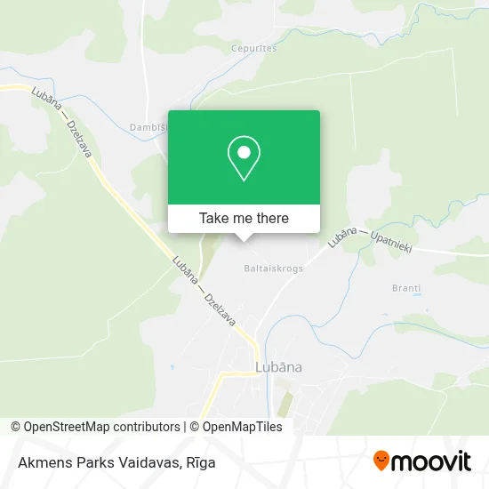 Akmens Parks Vaidavas map