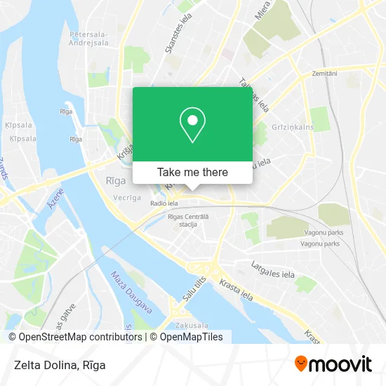 Zelta Dolina map
