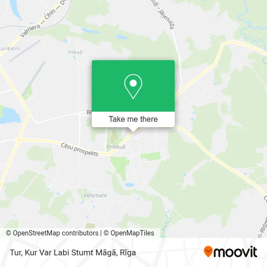Tur, Kur Var Labi Stumt Māgā map