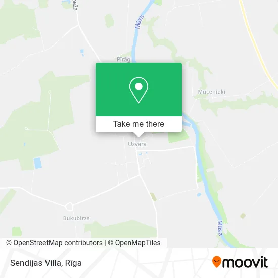Sendijas Villa map
