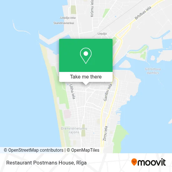Restaurant Postmans House map
