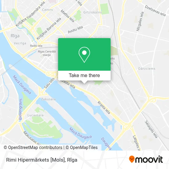 Rimi Hipermārkets [Mols] map