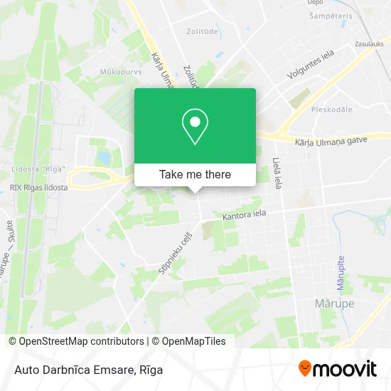 Auto Darbnīca Emsare map