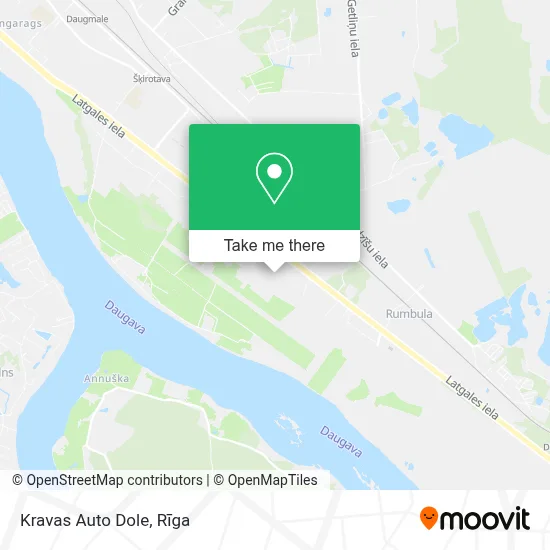 Kravas Auto Dole map