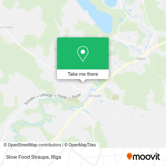 Slow Food Straupe map