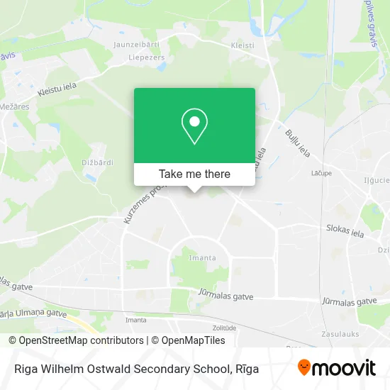 Riga Wilhelm Ostwald Secondary School map