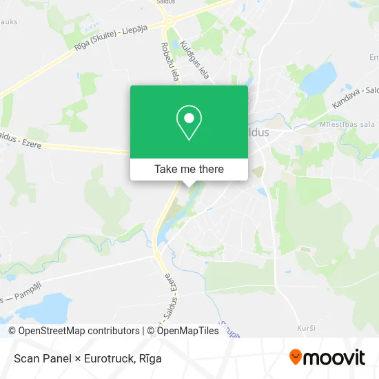 Scan Panel × Eurotruck map