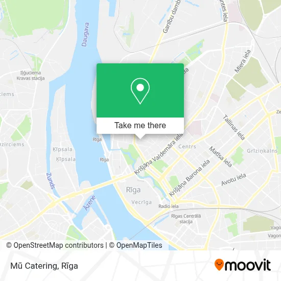 Mū Catering map