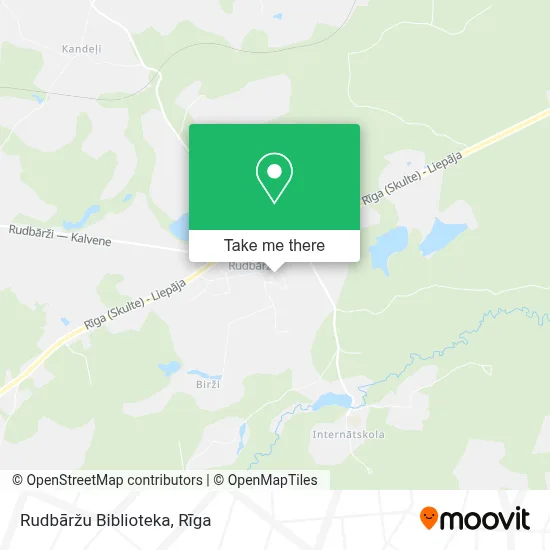 Rudbāržu Biblioteka map