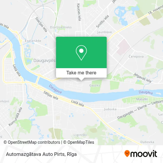 Automazgātava Auto Pirts map
