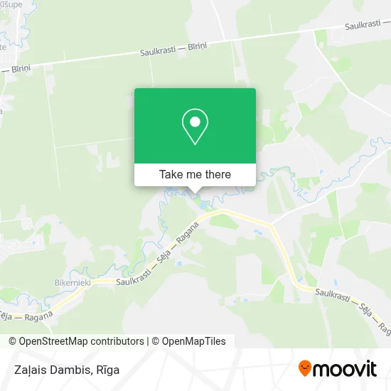 Zaļais Dambis map