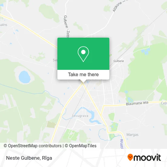 Neste Gulbene map