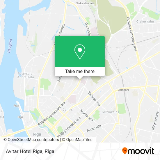 Avitar Hotel Riga map