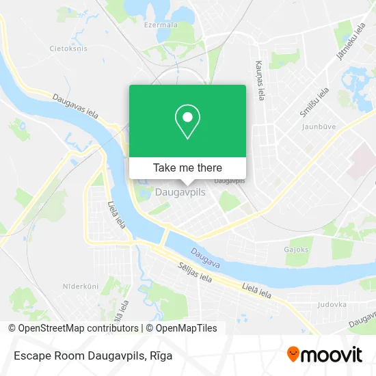 Escape Room Daugavpils map