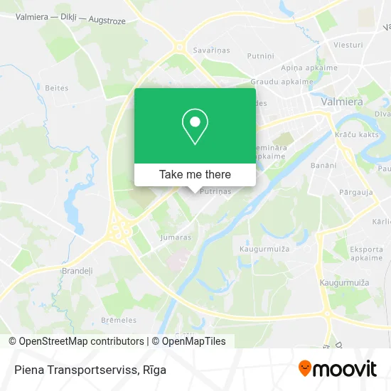 Piena Transportserviss map