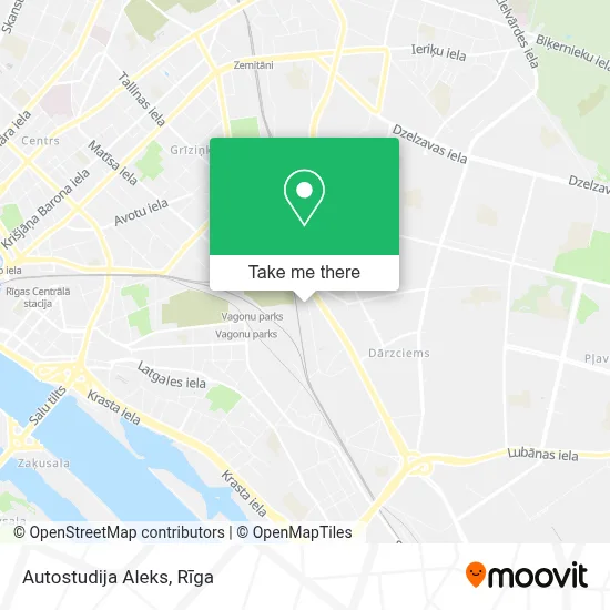 Autostudija Aleks map