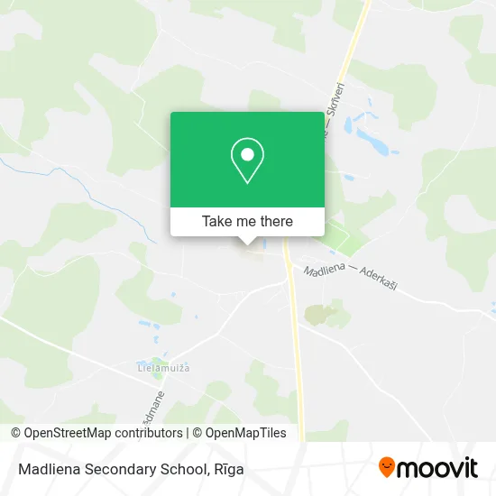 Madliena Secondary School map