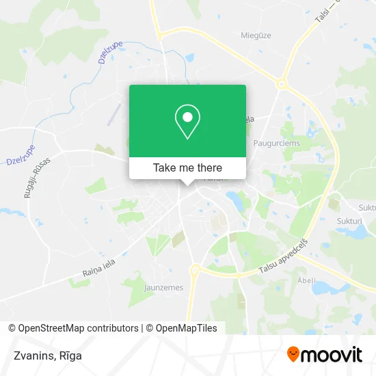 Zvanins map