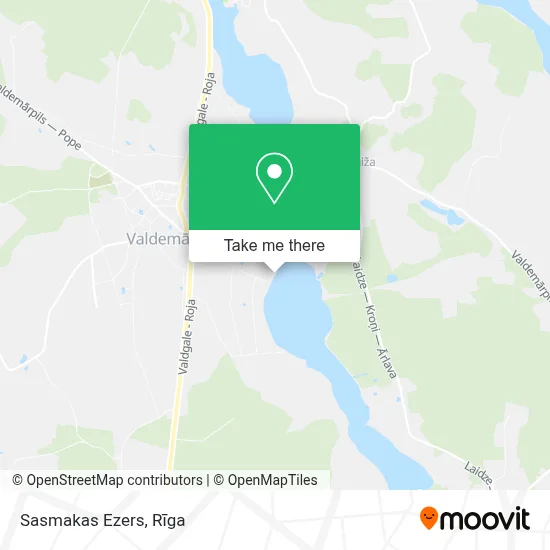 Sasmakas Ezers map