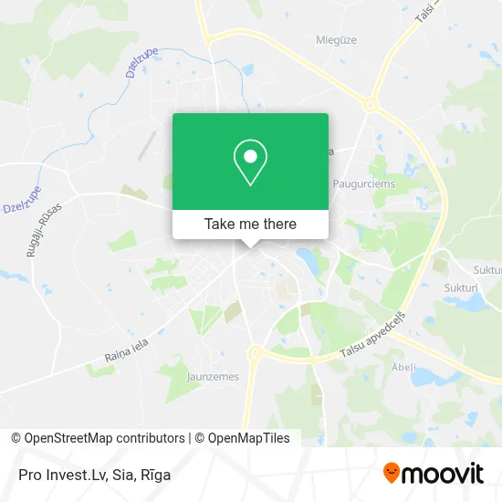 Pro Invest.Lv, Sia map