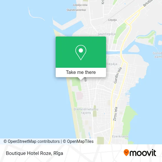 Boutique Hotel Roze map