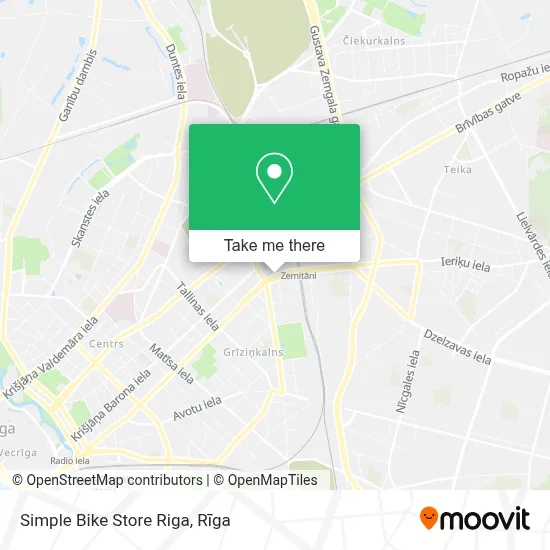 Simple Bike Store Riga map