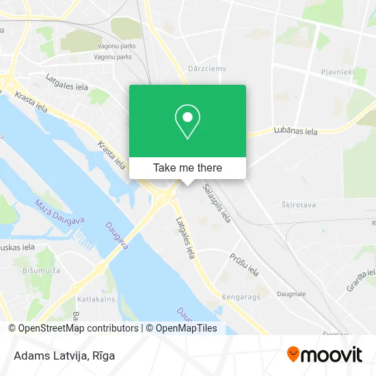 Adams Latvija map