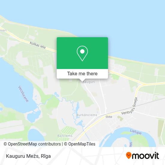 Kauguru Mežs map
