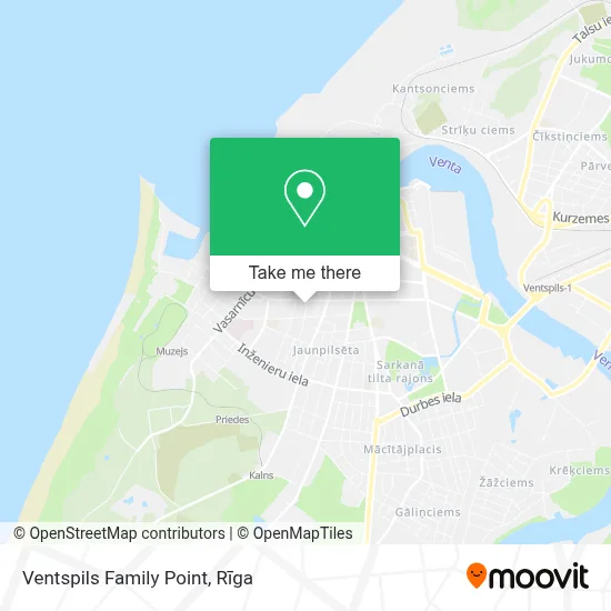 Ventspils Family Point map
