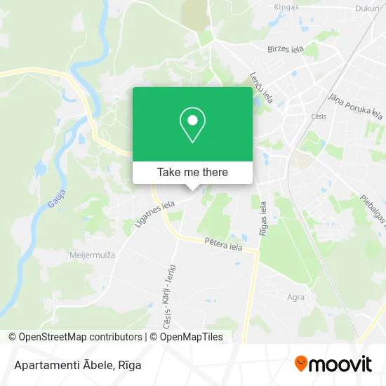 Apartamenti Ābele map