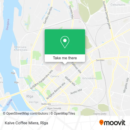 Kalve Coffee Miera map