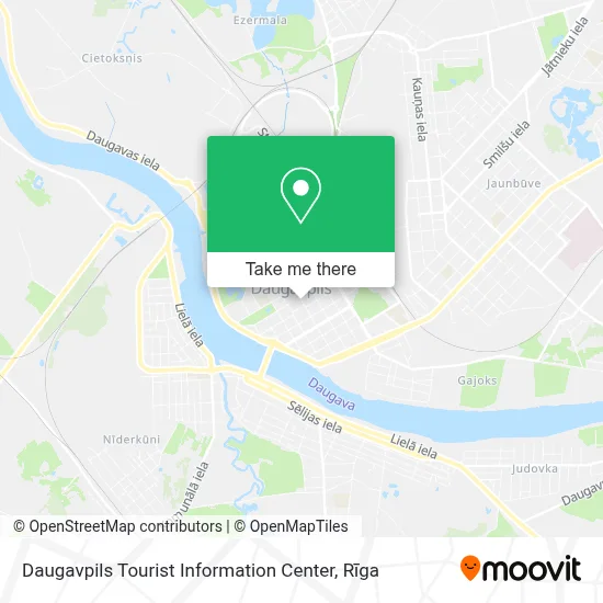 Daugavpils Tourist Information Center map