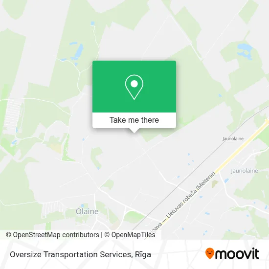 Oversize Transportation Services map