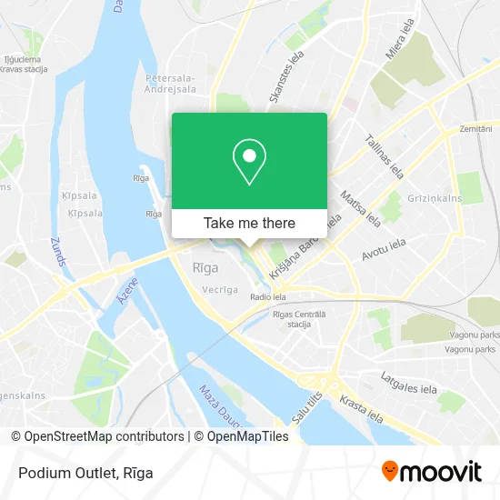 Podium Outlet map