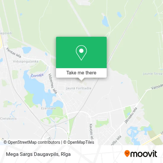 Mega Sargs Daugavpils map