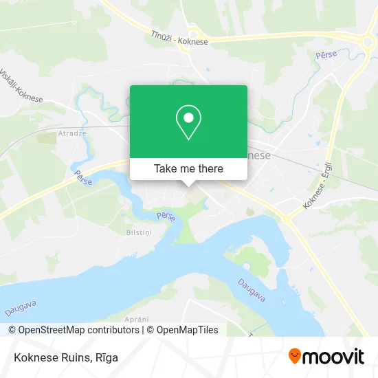 Koknese Ruins map