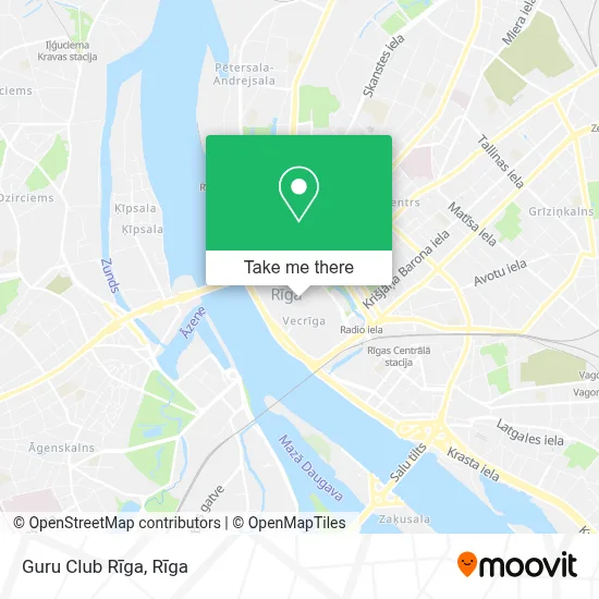 Guru Club Rīga map