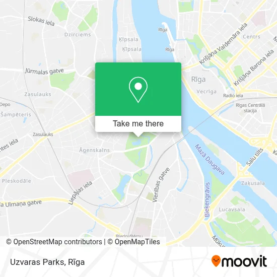 Uzvaras Parks map