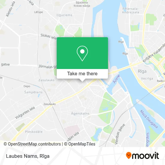 Laubes Nams map
