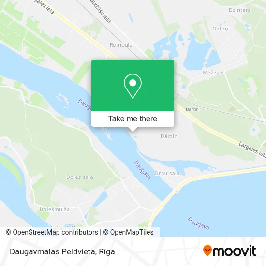 Daugavmalas Peldvieta map