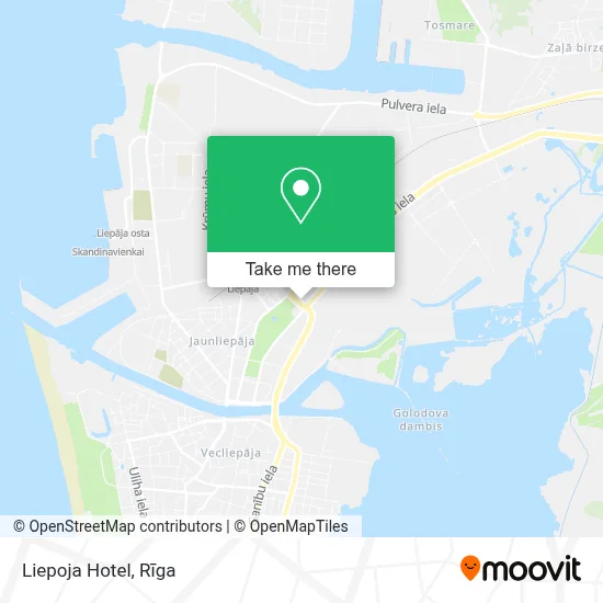 Liepoja Hotel map