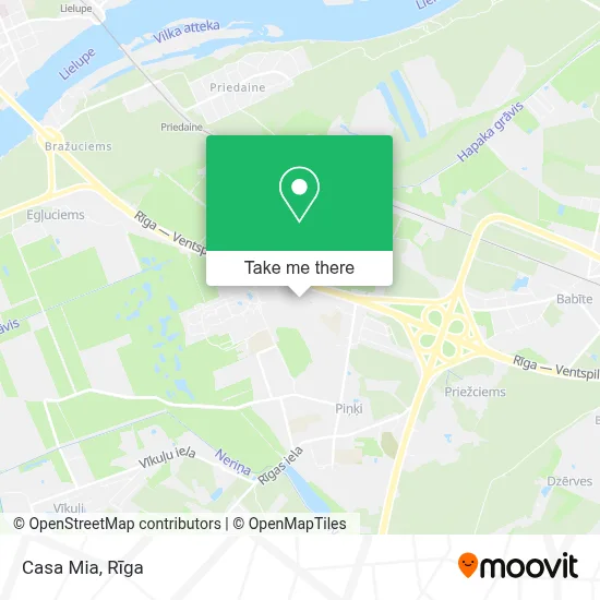 Casa Mia map