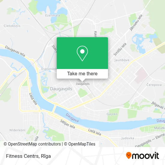 Fitness Centrs map