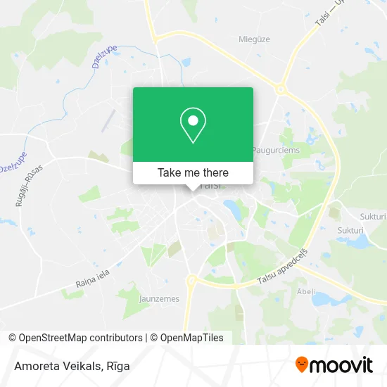 Amoreta Veikals map