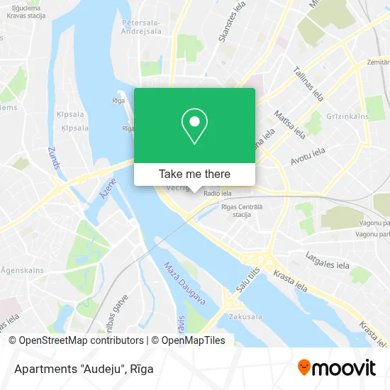 Apartments "Audeju" map